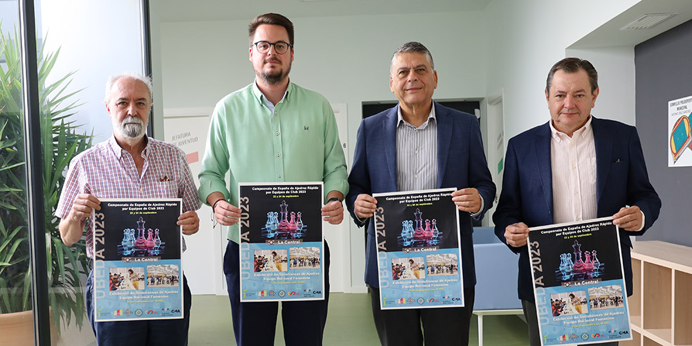 ÚBEDA ALBERGARÁ EL CAMPEONATO DE ESPAÑA DE AJEDREZ RÁPIDO POR EQUIPOS DE CLUB 2023 LOS DÍAS 23 Y 24 DE SEPTIEMBRE
