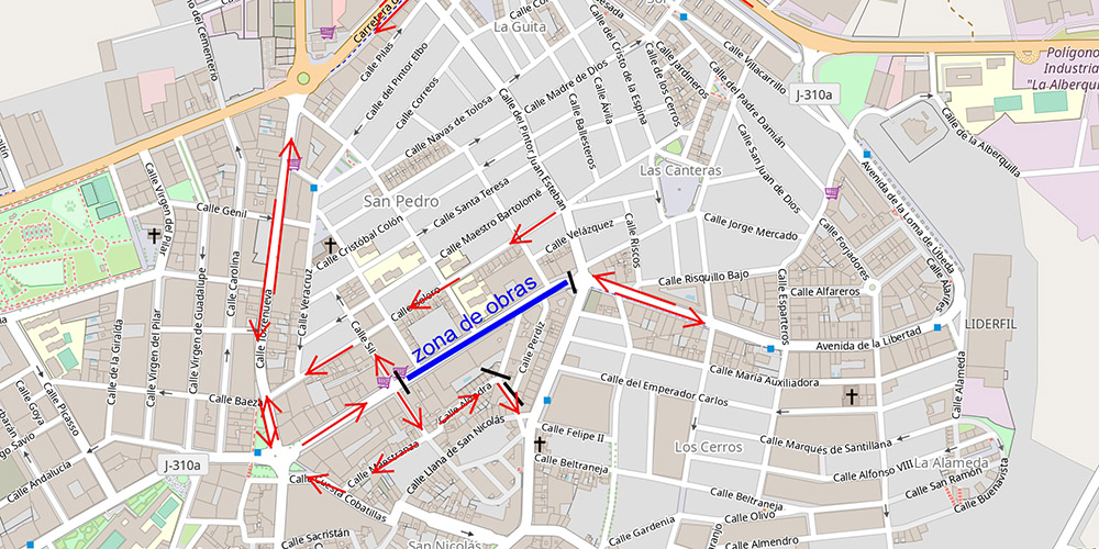 RESTRICCIONES DE TRÁFICO DEBIDO A LA OBRA DE MEJORA DE LA AVENIDA DE LA LIBERTAD